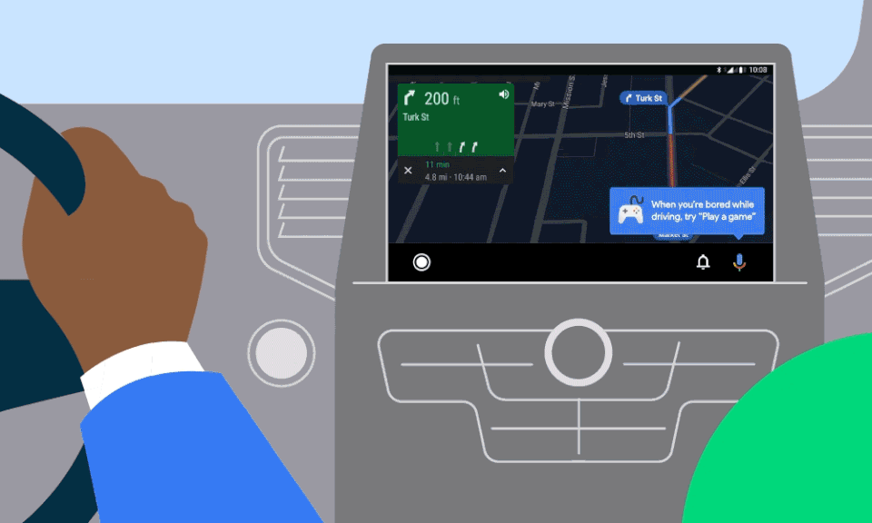 Google Android Spring 2021 update Android Auto dashboard animation