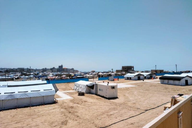 The IDF published photos Saturday of a new field hospital in central Gaza, aimed at treating civilians that were relocated from eastern Rafah. Photo courtesy of Israel Defense Forces