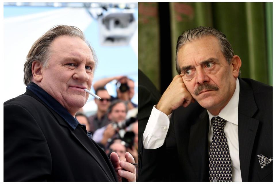 Gérard Depardieu and photographer Rino Barillari, known as the ‘King of Paparazzi’ (Getty)