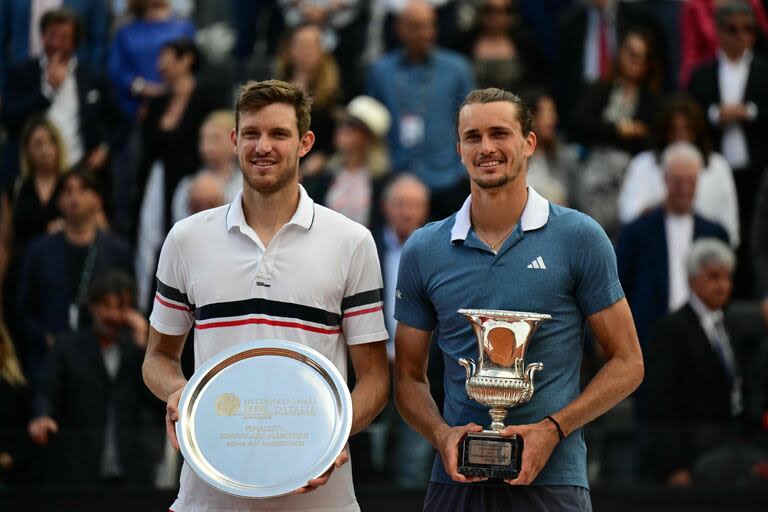 Nicolás Jarry y Alexander Zverev jugaron gran tenis y tuvieron el premio de disputar la final