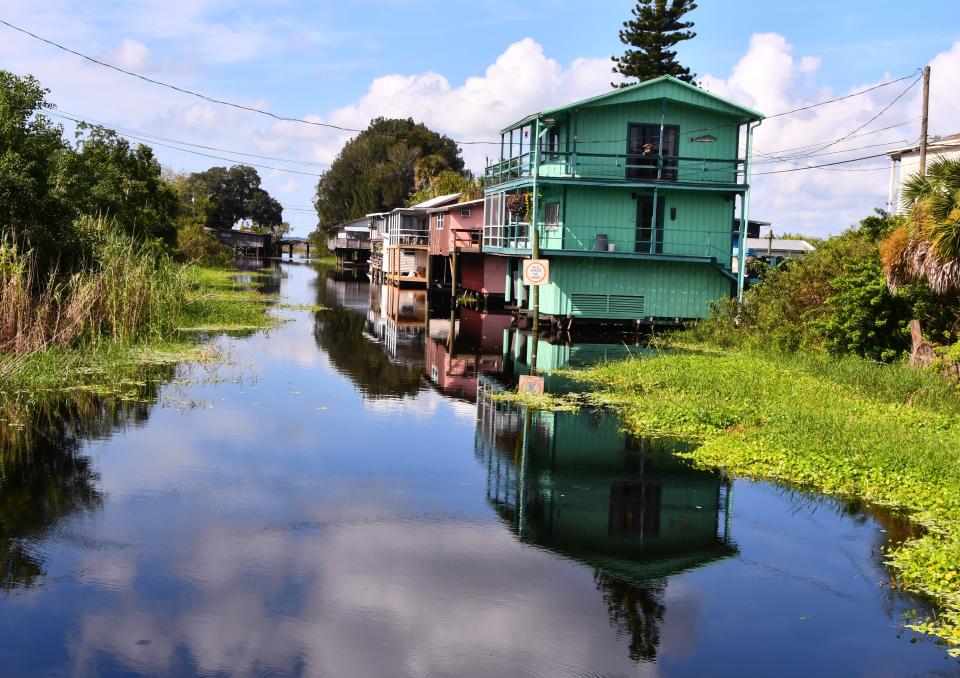 Waterfront homes near the St. Johns River and Lake Poinsett.