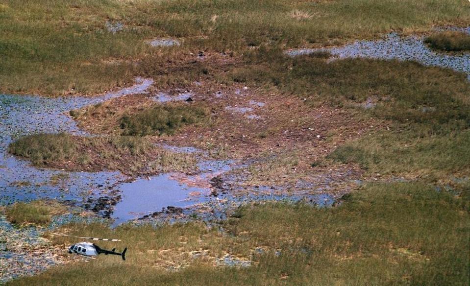 The ValuJet crash scene.