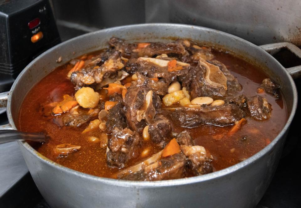 Oxtails at Gud Vybz Jamaican Grill at 4352 Avalon Boulevard in Milton on Tuesday, Sept. 13, 2022.