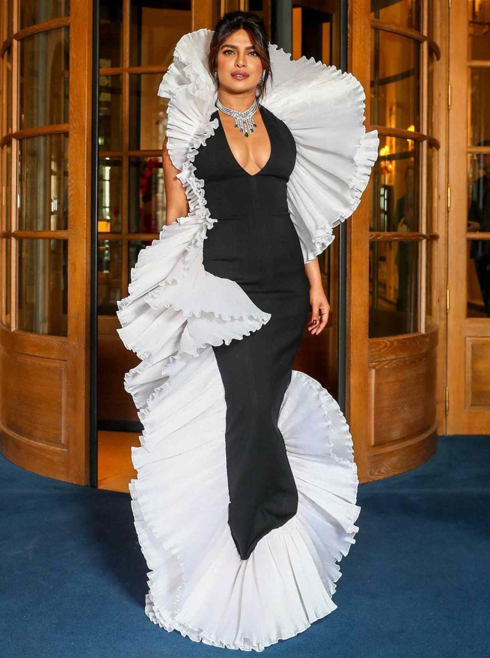 Priyanka Chopra-Jonas leaving the Ritz hotel in Paris