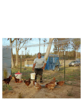 “Nolan at His Dad’s Chicken Coop”, 2020.. Photo Fumi Nagasaka