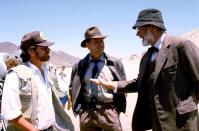 <p>Spielberg, Ford, and Sean Connery on the set of <em>Indiana Jones and The Last Crusade</em>.</p>