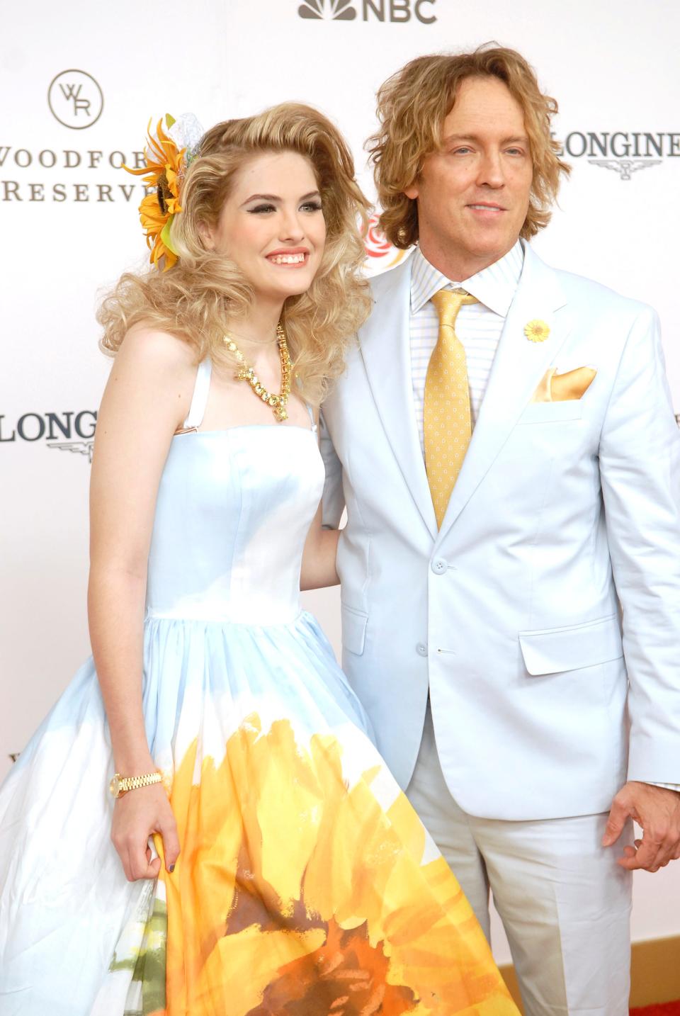 Dannielynn Birkhead and her father Larry at the Kentucky Derby red carpet.  May 06, 2023 