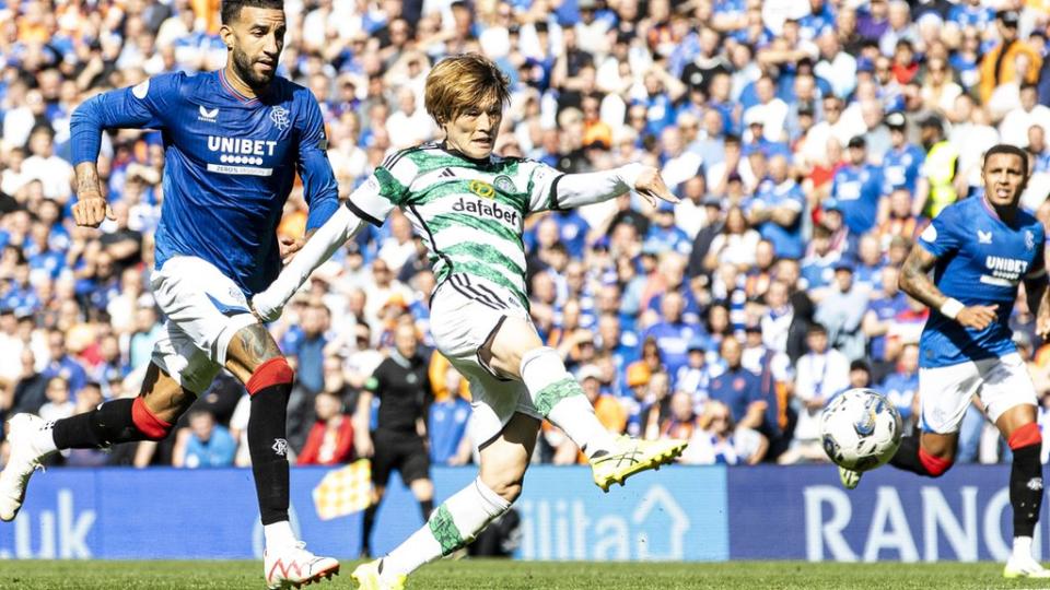 Kyogo Furuhashis Treffer bescherte Celtic im September einen 1:0-Sieg über die Rangers in Ibrox