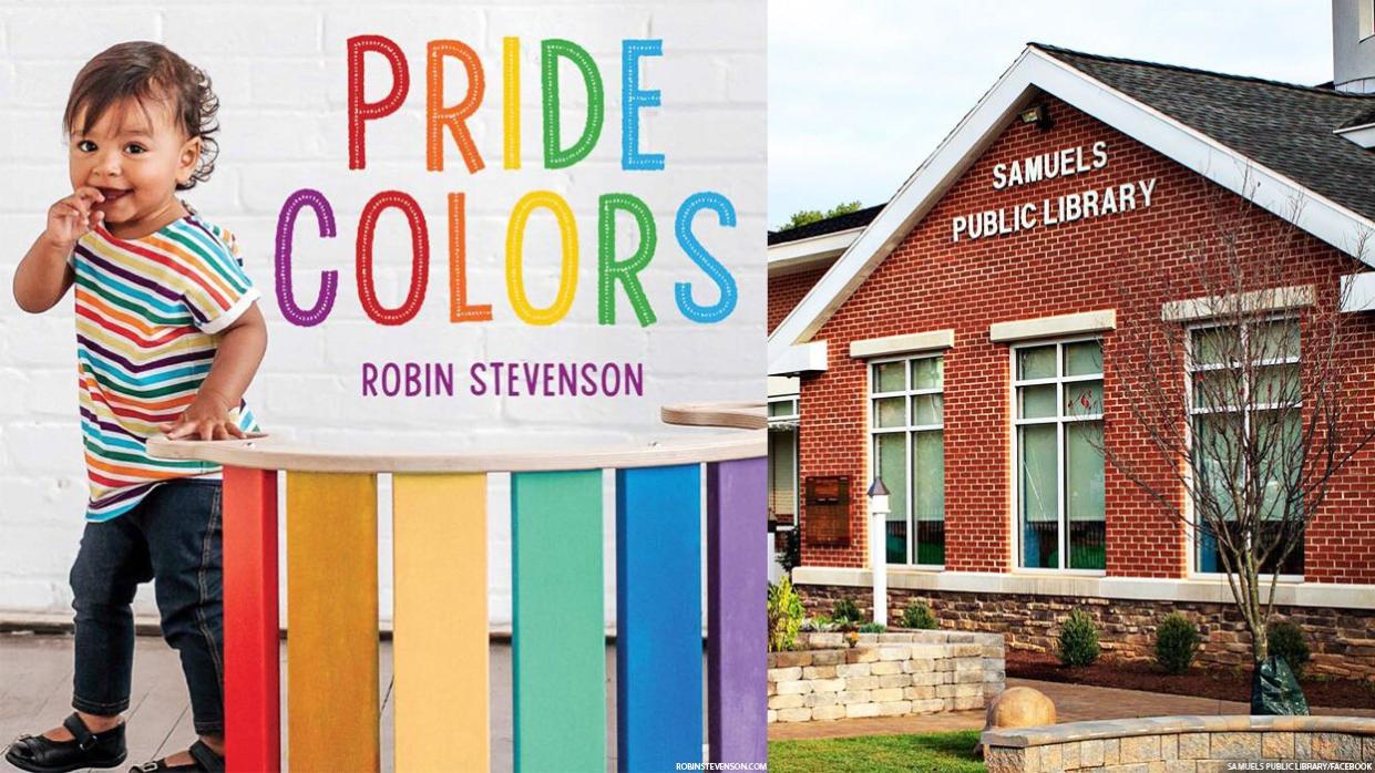 Pride Colors book and Samuels Public Library