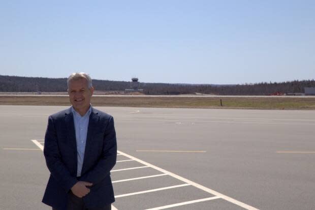 Saint John Airport acting CEO Greg Hierlihy says airline staff are onsite at the airport, training and preparing for flight resumption in two weeks. (Credit: Brian Comeau - image credit)