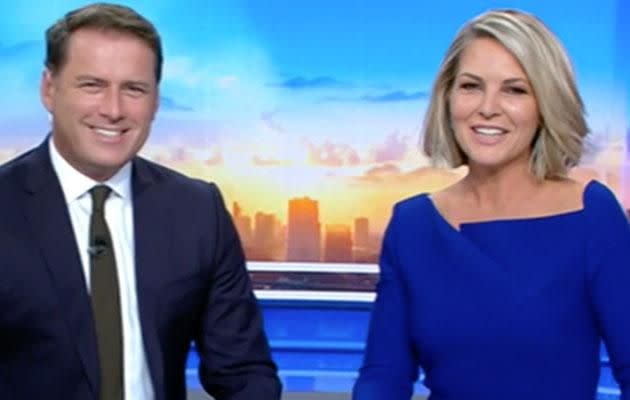 Georgie Gardner started this morning in her new role as co-host on Today. Source: Ten