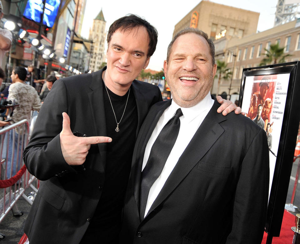 Inglourious Basterds LA Premiere 2009 Quentin Tarantino Harvey Weinstein