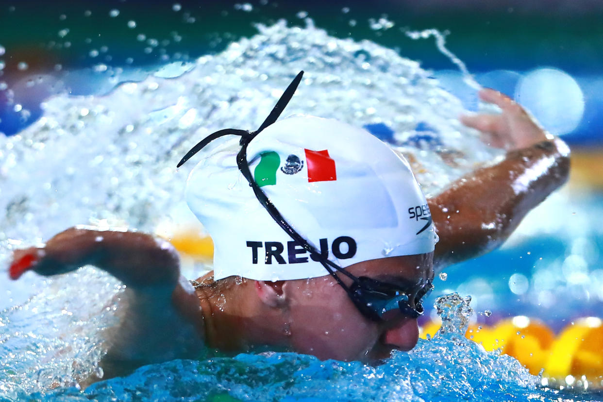 MEXICO CITY, MEXICO - DECEMBER 07: Vianney Trejo of Mexico competes in women´s 200 m Individual Medley SM6 during day 7 of the Para Swimming World Championship Mexico City 2017  at Francisco Marquez Olympic Swimming Pool. on December 7, 2017 in Mexico City, Mexico. (Photo by Hector Vivas/Getty Images)