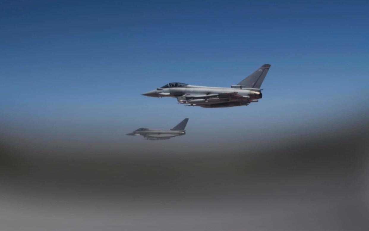 RAF Typhoons intercepted two Russian Blackjack long-range bombers over the North Sea - David Rose