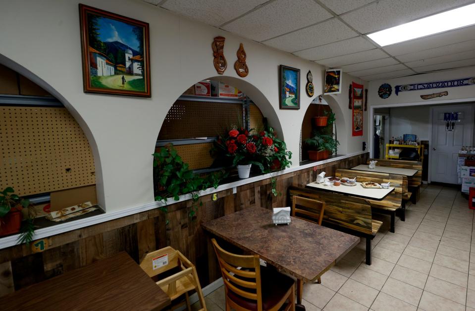 La Cuscatleca Inc. in Detroit is a grocery store that also has a small seating area as part of its restaurant on Feb. 24, 2022.