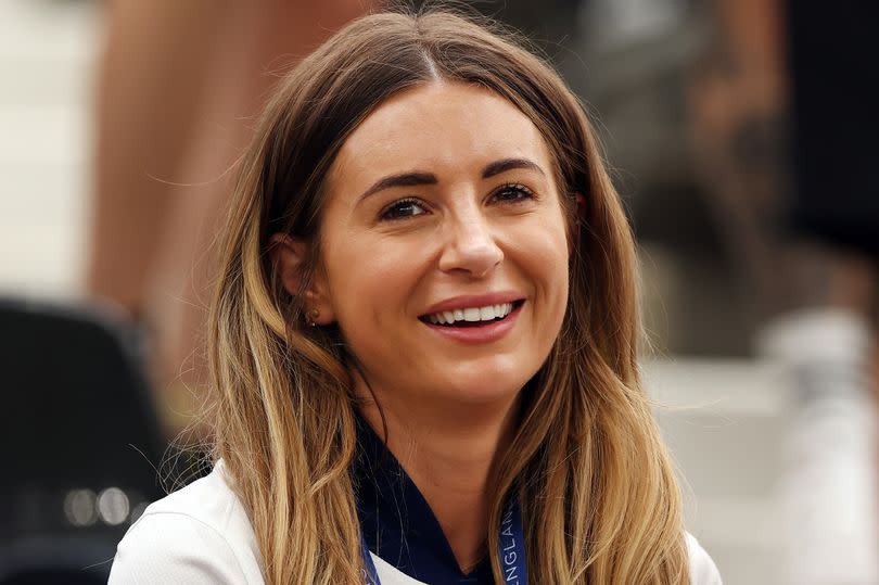 Jarrod Bowen's girlfriend Dani Dyer at Denmark vs England