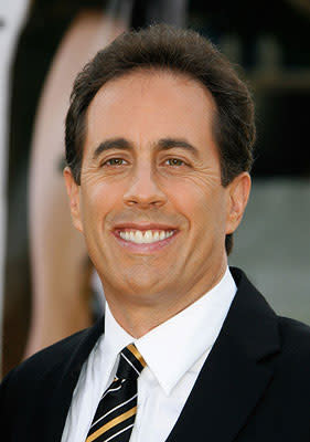  Premiere: <a href="/movie/contributor/1800082168" data-ylk="slk:Jerry Seinfeld;elm:context_link;itc:0;sec:content-canvas" class="link ">Jerry Seinfeld</a> at the Los Angeles premiere of DreamWorks Pictures' <a href="/movie/1809419836/info" data-ylk="slk:Bee Movie;elm:context_link;itc:0;sec:content-canvas" class="link ">Bee Movie</a> - 10/28/2007<br>Photo: <a href="http://www.wireimage.com" rel="nofollow noopener" target="_blank" data-ylk="slk:Gregg DeGuire, WireImage.com;elm:context_link;itc:0;sec:content-canvas" class="link ">Gregg DeGuire, WireImage.com</a>