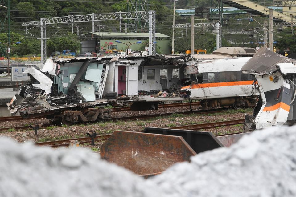 台鐵太魯閣號去年出軌釀49死重大事故。（檔案照）