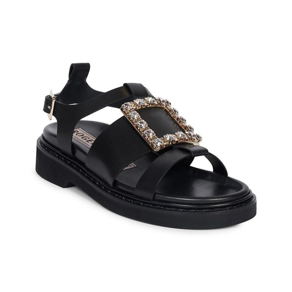 <p><a href="https://go.redirectingat.com?id=74968X1596630&url=https%3A%2F%2Fwww.saksfifthavenue.com%2Fproduct%2Froger-vivier-viv-rangers-sandal-sandal-0400014090584.html&sref=https%3A%2F%2F" rel="nofollow noopener" target="_blank" data-ylk="slk:Shop Now;elm:context_link;itc:0;sec:content-canvas" class="link ">Shop Now</a></p><p>Viv Rangers Sandal</p><p>saksfifthavenue.com</p><p>$1495.00</p>