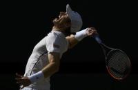 Britain Tennis - Wimbledon - All England Lawn Tennis & Croquet Club, Wimbledon, England - 10/7/16 Great Britain's Andy Murray in action during the mens singles final against Canada's Milos Raonic REUTERS/Tony O'Brien