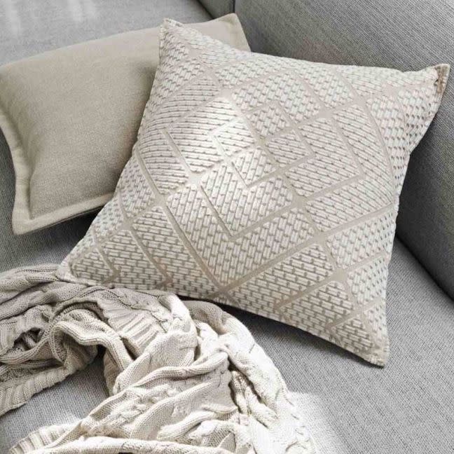 The block shop Tarifa Cushion in Sandstorm by Weave Home