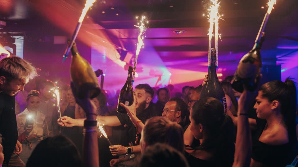 Some bottles of champagne at Amber Lounge afterparties can cost €20,000 ($21,600). - Joash Lee