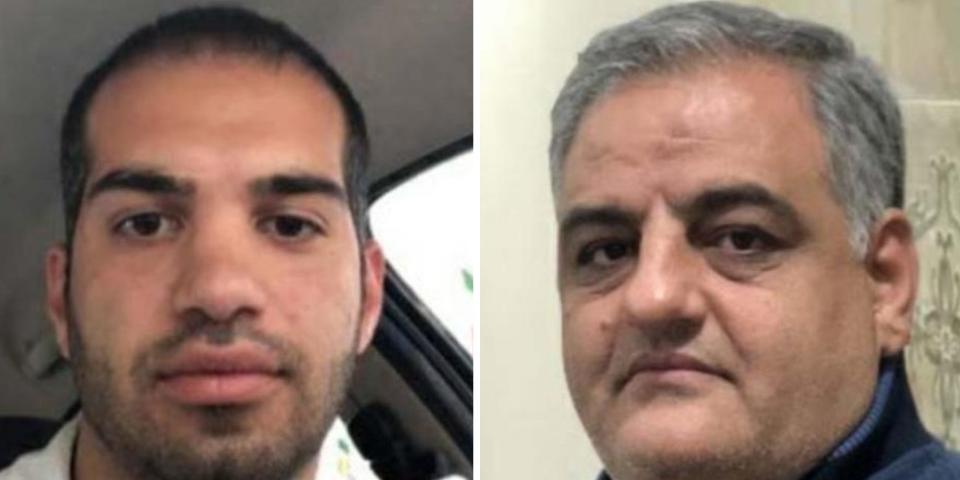 Composite Iran kidnap suspects Kiya Sadeghi and Alireza Shahvaroghi Farahani