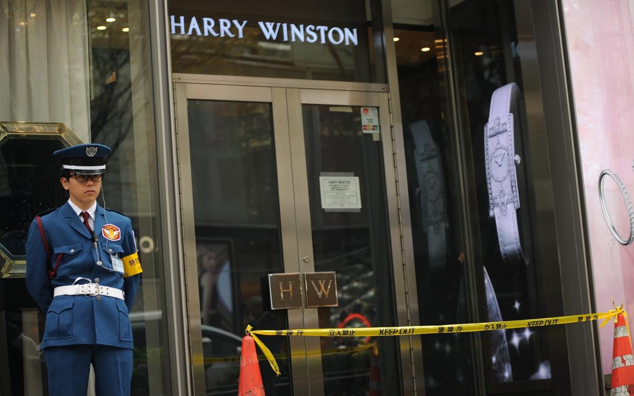The men are alleged to have stolen jewellery from a Harry Winston store in the upmarket Omotesando district in Tokyo - Anadolu