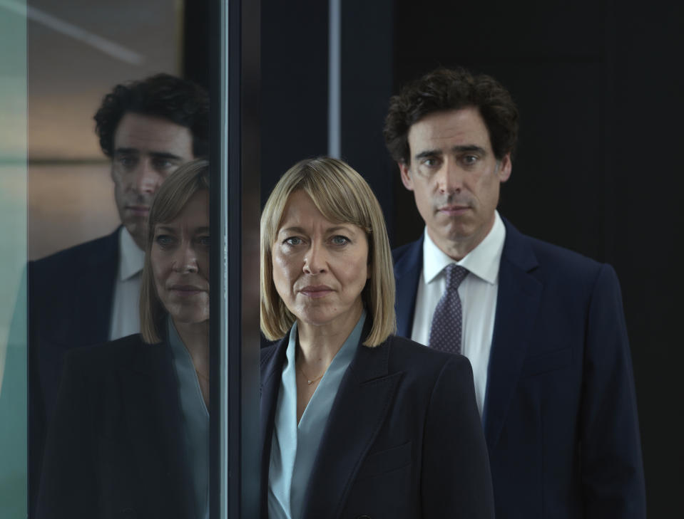 Embargoed for publication until 00:00:01 on Tuesday 29/03/2022 - Picture shows: Hannah (NICOLA WALKER), Nathan (STEPHEN MANGAN) L-R,Hannah (NICOLA WALKER), Nathan (STEPHEN MANGAN),14