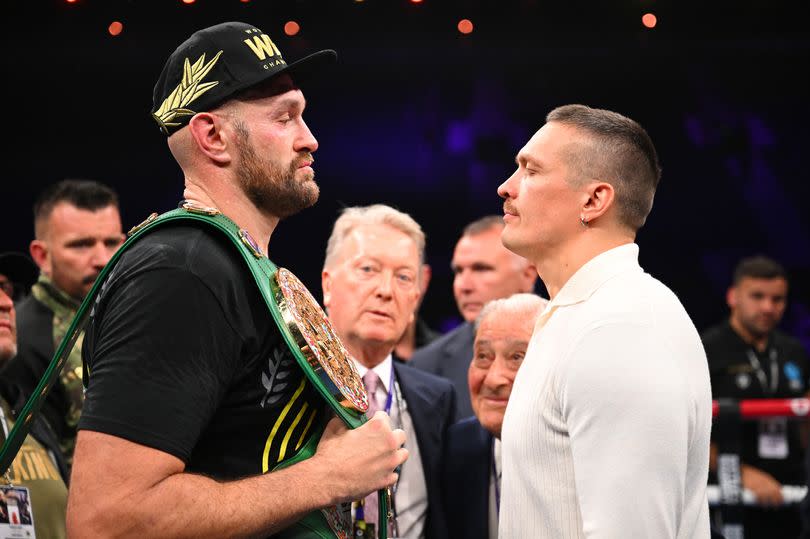 Tyson Fury and Oleksandr Usyk finally meet in the ring tonight