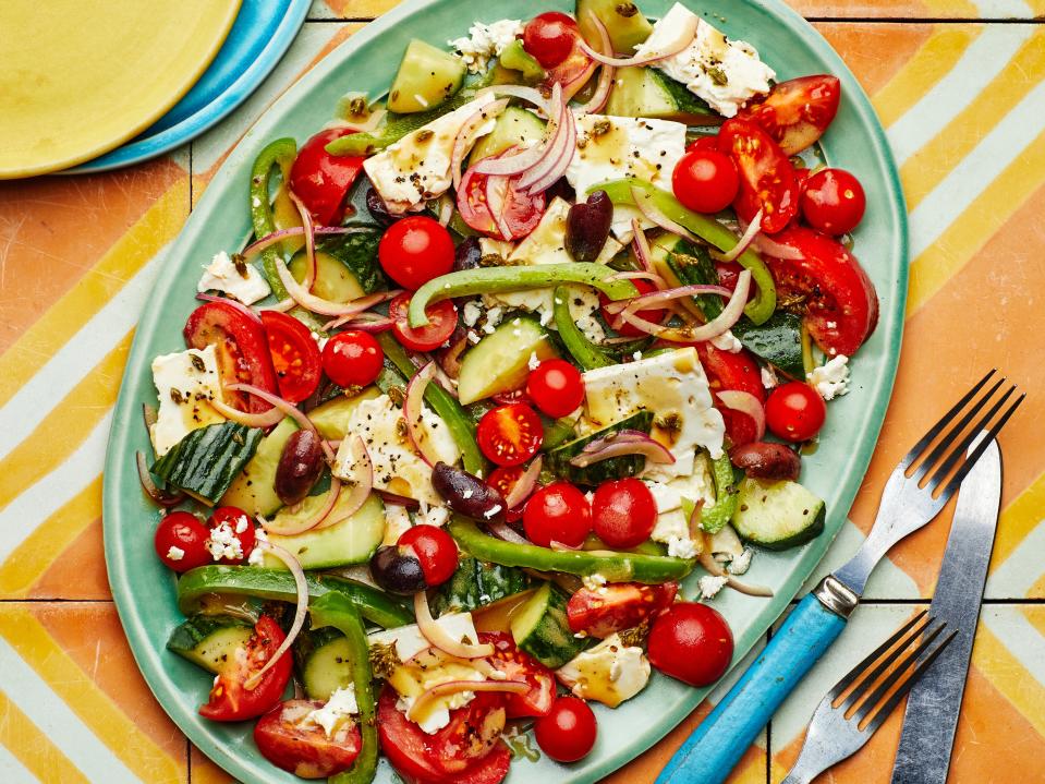 Crunchy and Bright Greek Salad