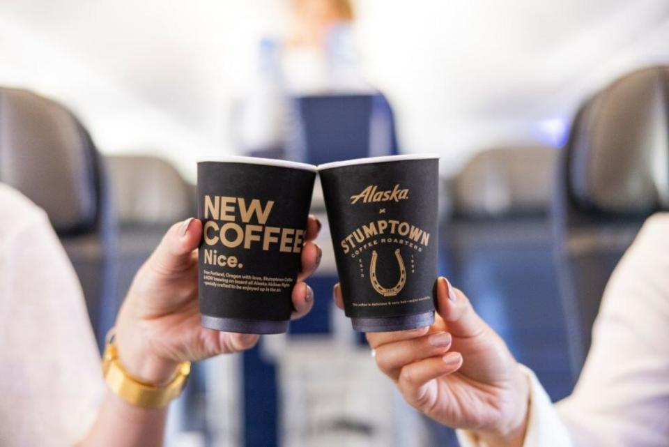 Alaska Airlines and Stumptown Coffee Roasters serve up one-of-a-kind blend. <p>Alaska Airlines/PR Newswire</p>
