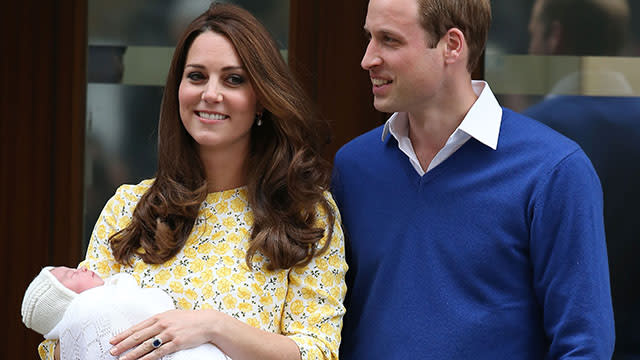 Welcome to the world, little princess! On Saturday evening, Prince William and Kate Middleton presented the newest addition to their family: The Princess of Cambridge. The Duchess of Cambridge arrived at the hospital in labor at 6 a.m. local time and gave birth at 8:34 a.m. to a baby girl weighing 8 lbs, 3 oz. <strong>PICS: See More First Pics of the New Princess!</strong> By 6:11 p.m. local time, the proud parents exited the Lindo Wing of St. Mary's hospital with their new tiny bundle of joy. Getty Images Getty Images Getty Images <strong> NEWS: Prince William and Kate Middleton Welcome Baby Girl</strong> This being Kate Middleton, after all, you better believe her hair was on point and she looked just as flawless as ever. Getty Images The duchess wore a custom Jenny Packham yellow and white dress. Her daughter was wrapped in a white crochet blanket. <strong> PICS: Prince George Visits His New Little Sister!</strong> The proud parents waved for a couple of moments before going back into the hospital. "Their Royal Highnesses would like to thank all staff at the hospital for the care and treatment they have all received," Kensington Palace announced on Twitter. "They would also like to thank everyone for their warm wishes." <strong>PHOTOS: Prince William & Kate Middleton: A Very Royal Family Album</strong> Their Royal Highnesses would like to thank all staff at the hospital for the care and treatment they have all received.— Kensington Palace (@KensingtonRoyal) May 2, 2015 They would also like to thank everyone for their warm wishes.— Kensington Palace (@KensingtonRoyal) May 2, 2015 The palace also tweeted out these adorable photos of the new baby princess. #WelcomeToTheFamily pic.twitter.com/tTJD4wU5QY— Kensington Palace (@KensingtonRoyal) May 2, 2015 Her name has not been announced yet, but the little lady is the first princess born to a royal family since Princess Anne was born in 1950. <strong>PICS: Kate Middleton's Impeccable Maternity Style</strong> After her birth, Prince William went to fetch Prince George to come and meet his little sister. The little prince then returned to the palace after his visit. Following the the princess' debut, Will and Kate packed up their baby girl in a car seat and returned to Kensington Palace. From entering the hospital to checking out, the whole process only took 12 hours. That must be some new royal record? ETONLINE For more details about the royal baby, watch the video below: