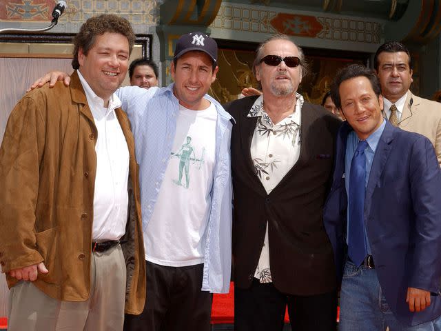 <p>Gregg DeGuire/WireImage</p> Scott Sandler, Adam Sandler, Jack Nicholson and Rob Schneider