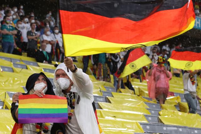 Fans are creating human rainbow flags at the World Cup - Outsports