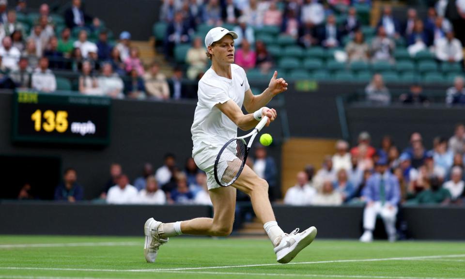 <span>Jannik Sinner will play Daniil Medvedev in the last eight.</span><span>Photograph: Hannah McKay/Reuters</span>