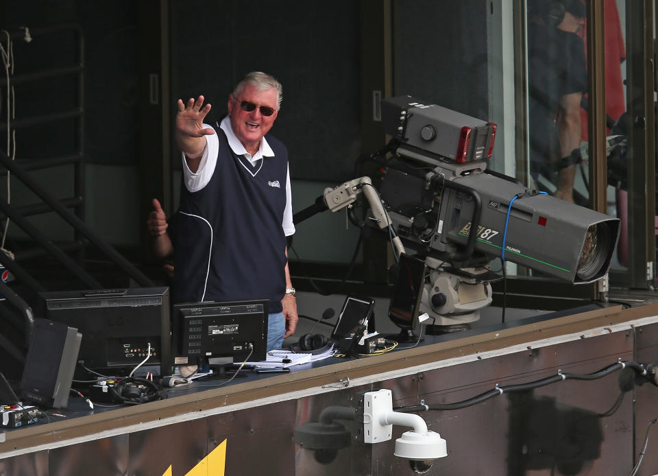 Hawk Harrelson continues to hate on Wrigley Field. (Photo by Jonathan Daniel/Getty Images)