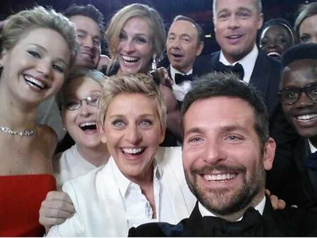 ellen oscar selfie