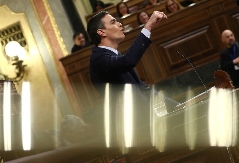 Investiture debate at the Parliament in Madrid