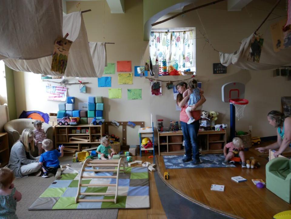 A classroom in PlayWorks. (Liz Bell/EducationNC)