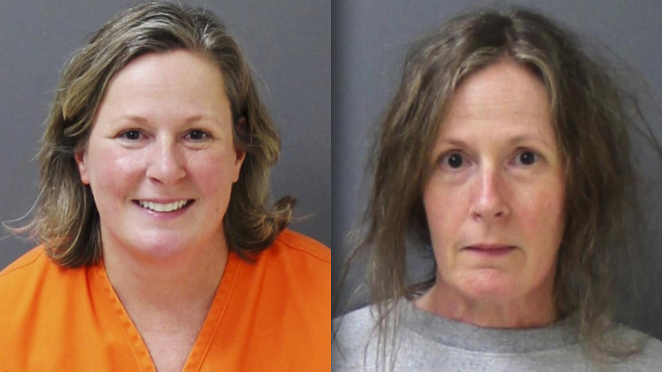 Kim Potter before and after her prison time