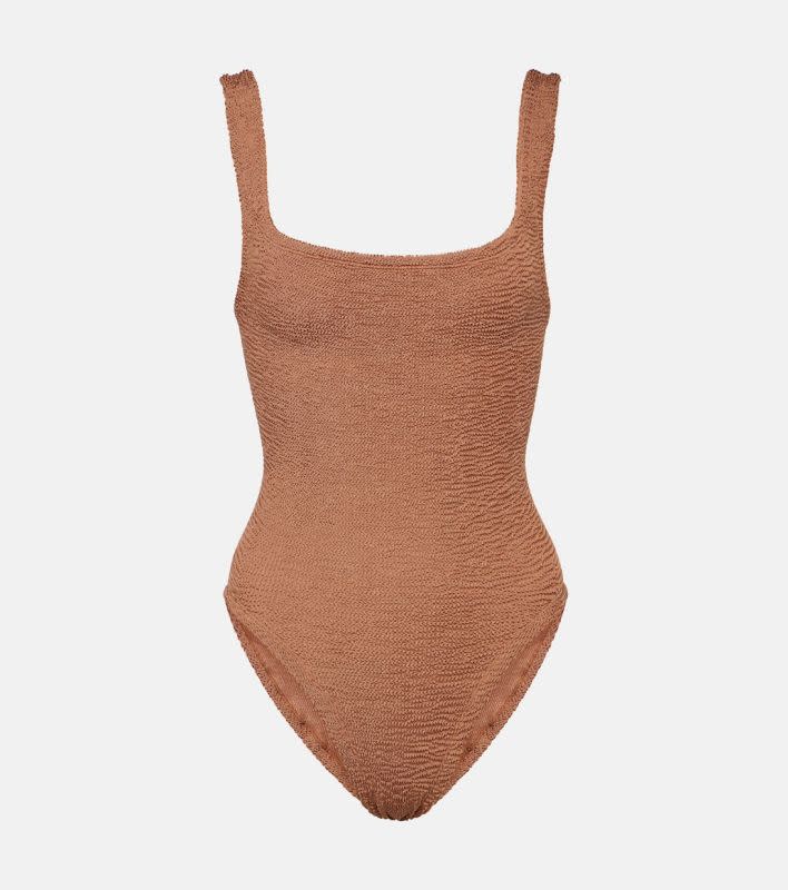 Hunza G Square Neck Swimsuit, $230, <a href="https://rstyle.me/+VyU3O2t0CmOhyYws1I0R4w" rel="nofollow noopener" target="_blank" data-ylk="slk:available here;elm:context_link;itc:0;sec:content-canvas" class="link ">available here</a> (one size