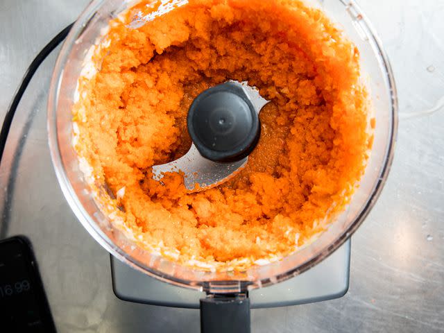 <p>Serious Eats / Vicky Wasik</p> A food processor should be able to quickly and evenly chop vegetables. While some accomplished this, others roughed up the carrots, onions, and celery until they released water.