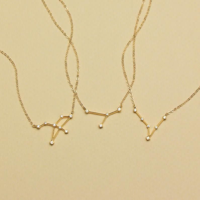 43) Zodiac Constellation Necklace