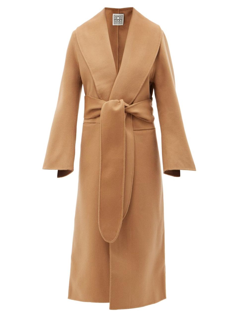 2) Best wrap camel coat