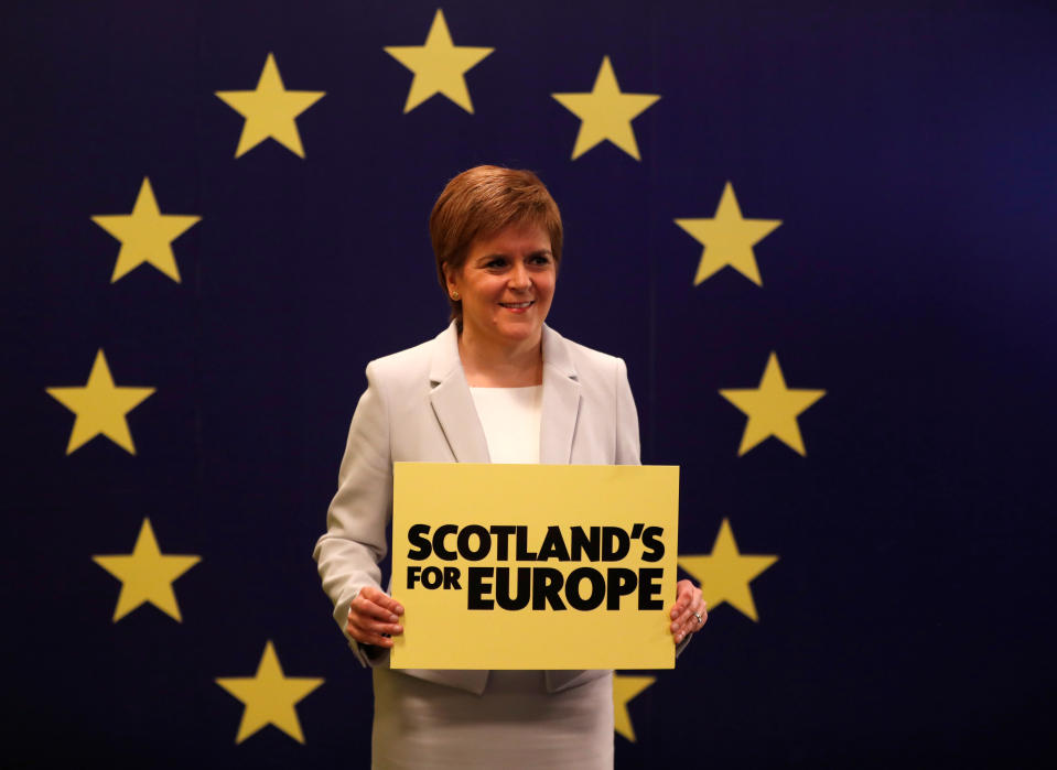 The SNP have been in power since 2007 and won the lion’s share of constituencies in 2016. Nicola Sturgeon, above, is looking for her party to claim yet another victory, needing to take just four more seats than they already hold to win a majority of 65 in the 129-seat Scottish parliament. Photo: Russell Cheyne/Reuters