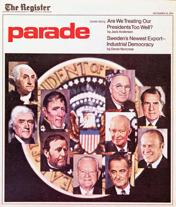 <p>Many of our presidents appear on the Dec. 15, 1974 cover kicking off Jack Anderson's analysis. </p>