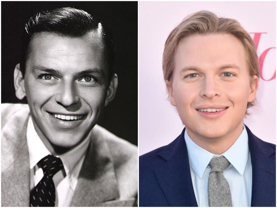 Frank Sinatra and Ronan Farrow (Hulton Archive/Alberto E Rodriguez/Getty Images)