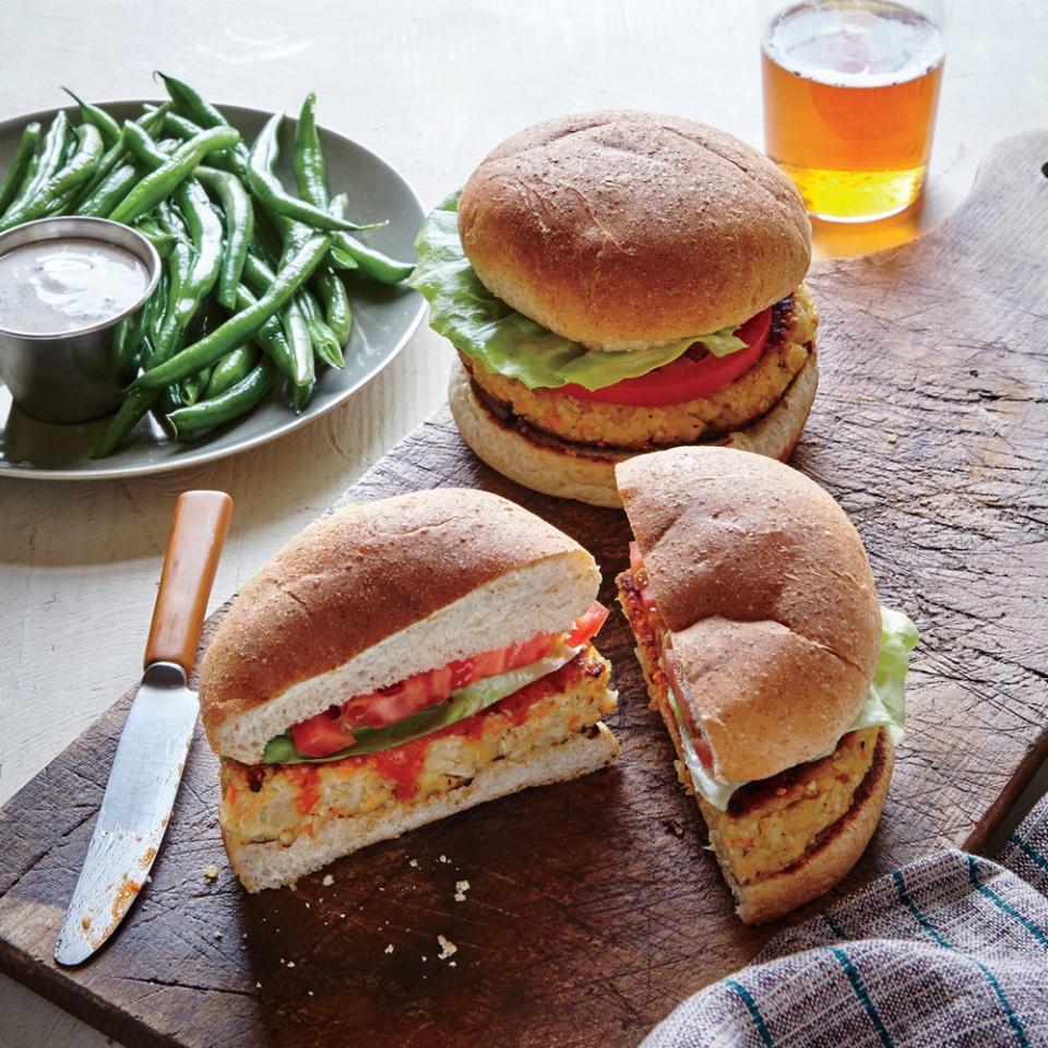 Buffalo Quinoa Burgers