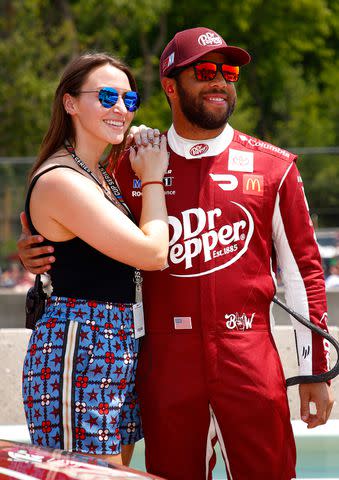 <p>Jared C. Tilton/23XI Racing via Getty</p> Amanda and Bubba Wallace